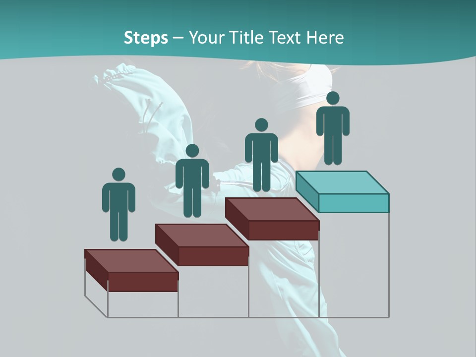 Moving Posing Aerobics PowerPoint Template