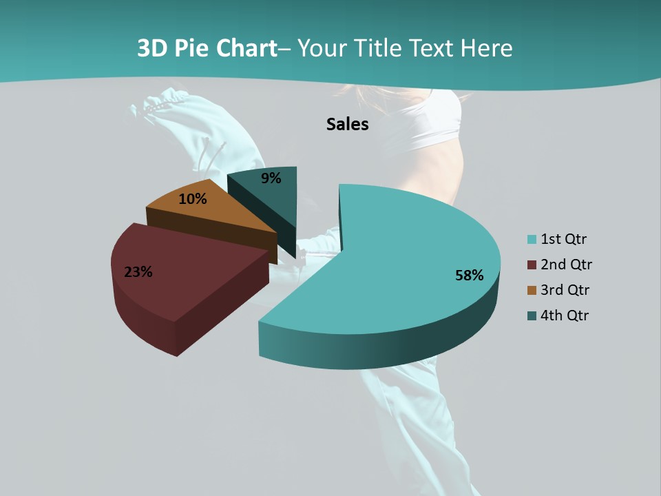 Moving Posing Aerobics PowerPoint Template