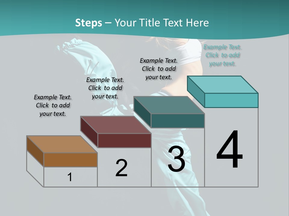 Moving Posing Aerobics PowerPoint Template