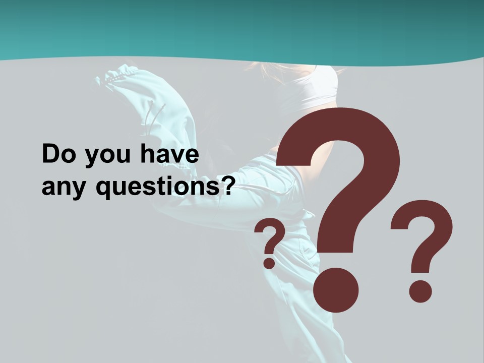 Moving Posing Aerobics PowerPoint Template