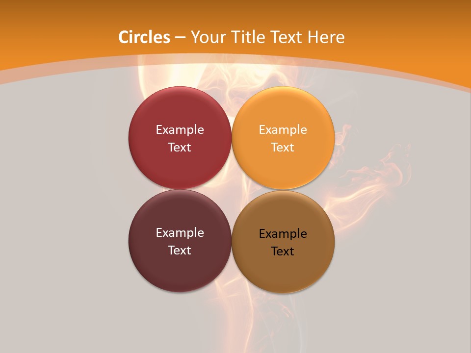 Burning Person Posing PowerPoint Template