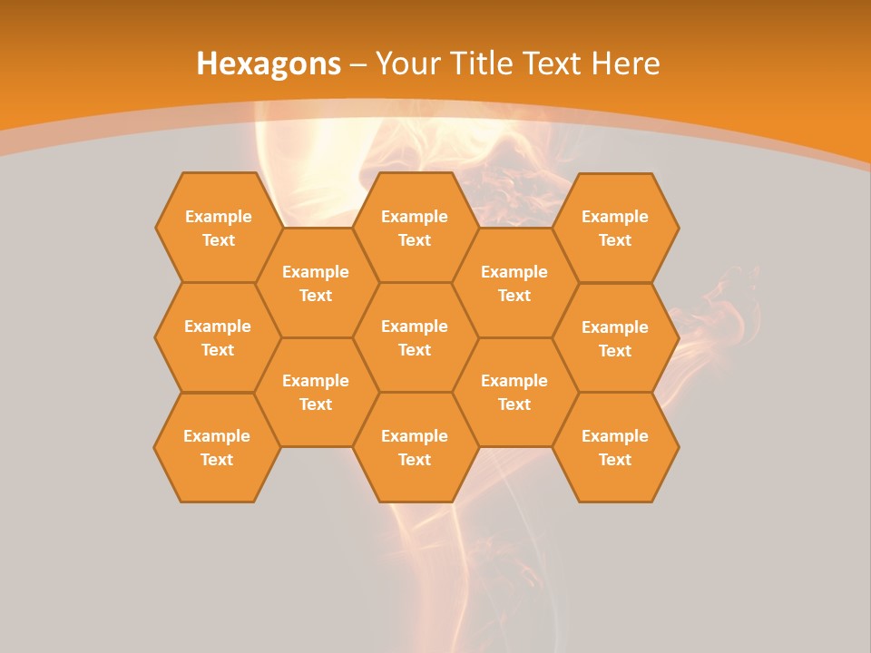 Burning Person Posing PowerPoint Template