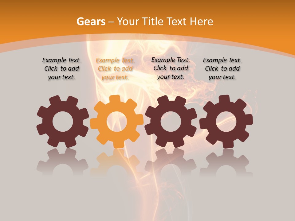 Burning Person Posing PowerPoint Template