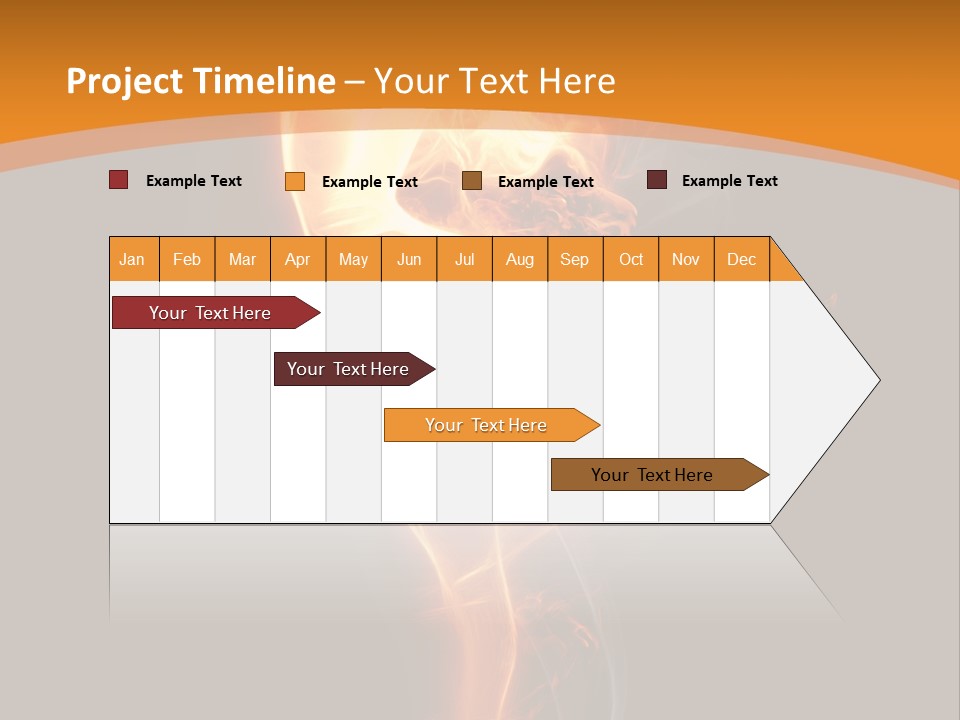 Burning Person Posing PowerPoint Template