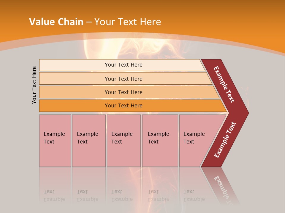Burning Person Posing PowerPoint Template