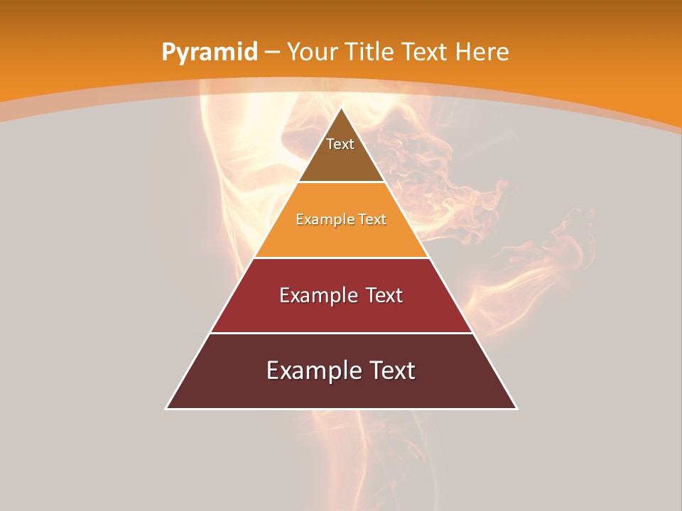 Burning Person Posing PowerPoint Template