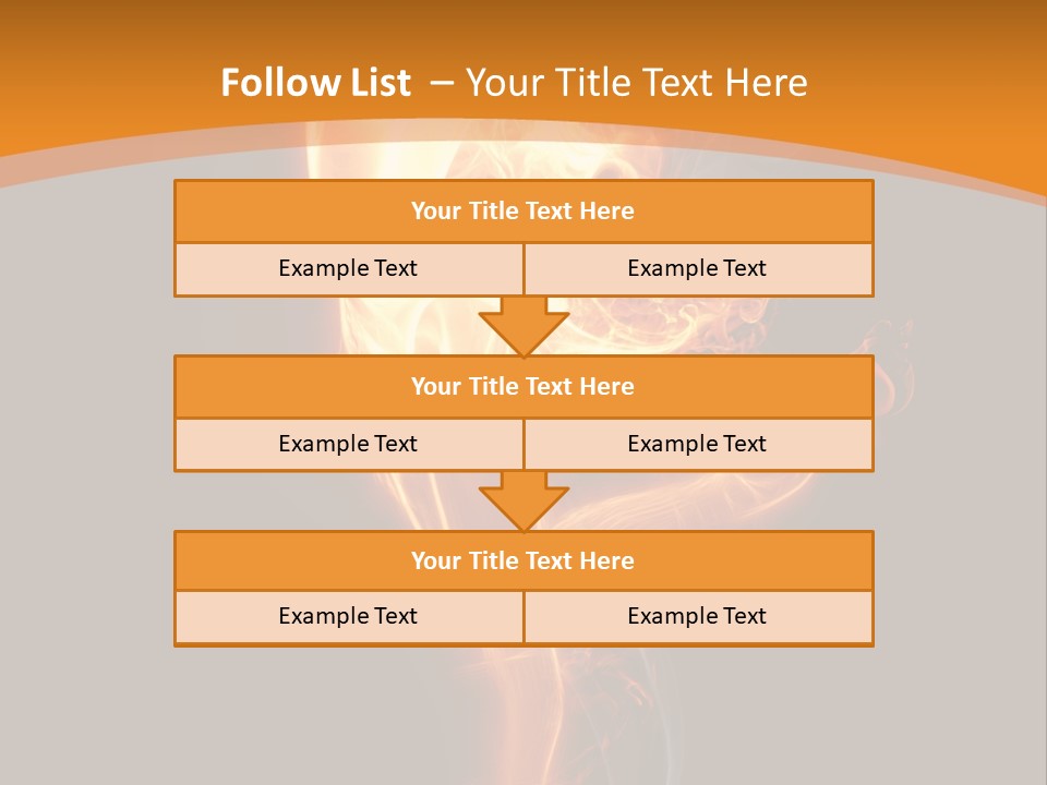 Burning Person Posing PowerPoint Template