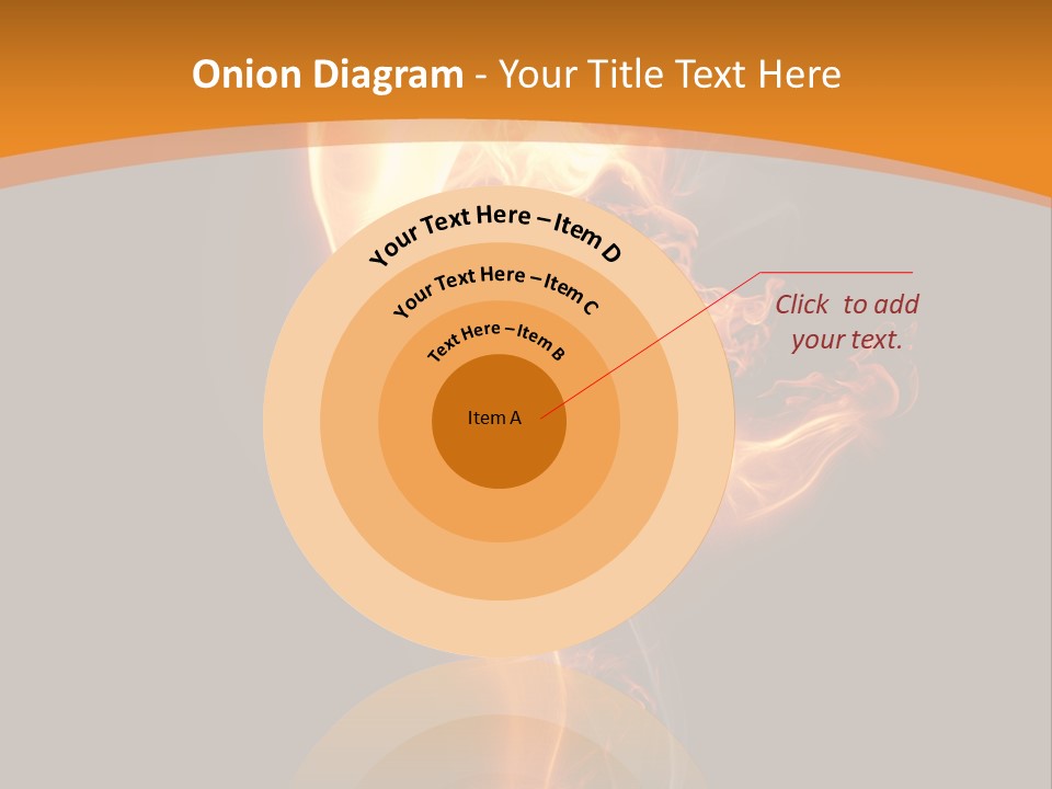 Burning Person Posing PowerPoint Template