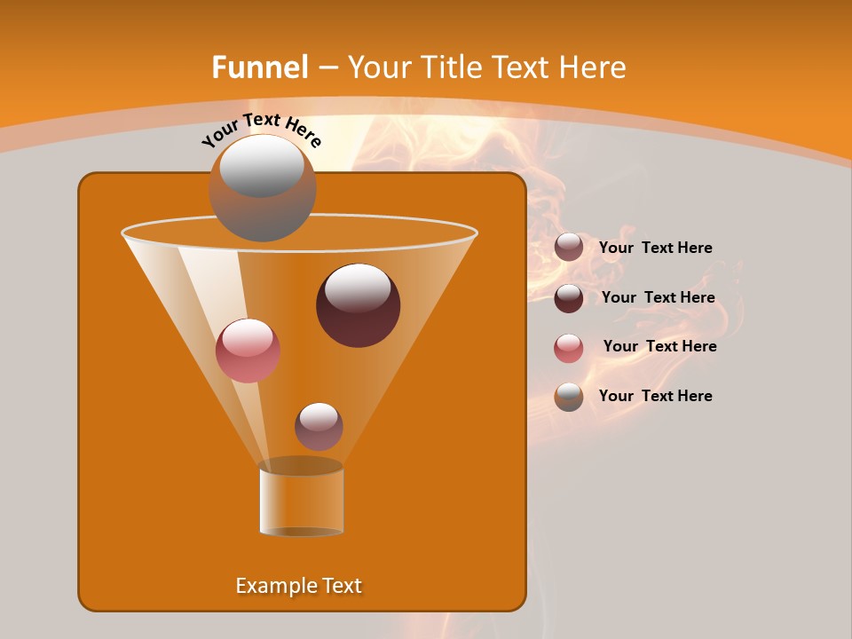 Burning Person Posing PowerPoint Template