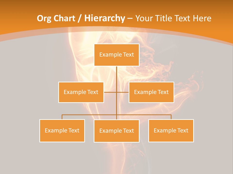 Burning Person Posing PowerPoint Template