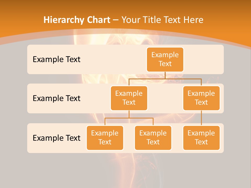 Burning Person Posing PowerPoint Template