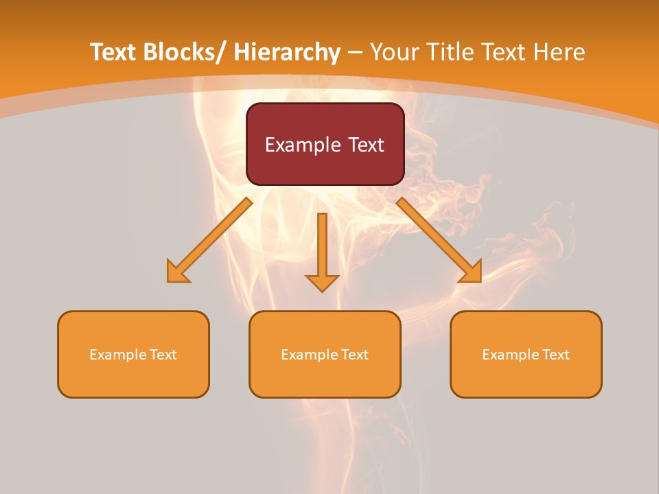 Burning Person Posing PowerPoint Template