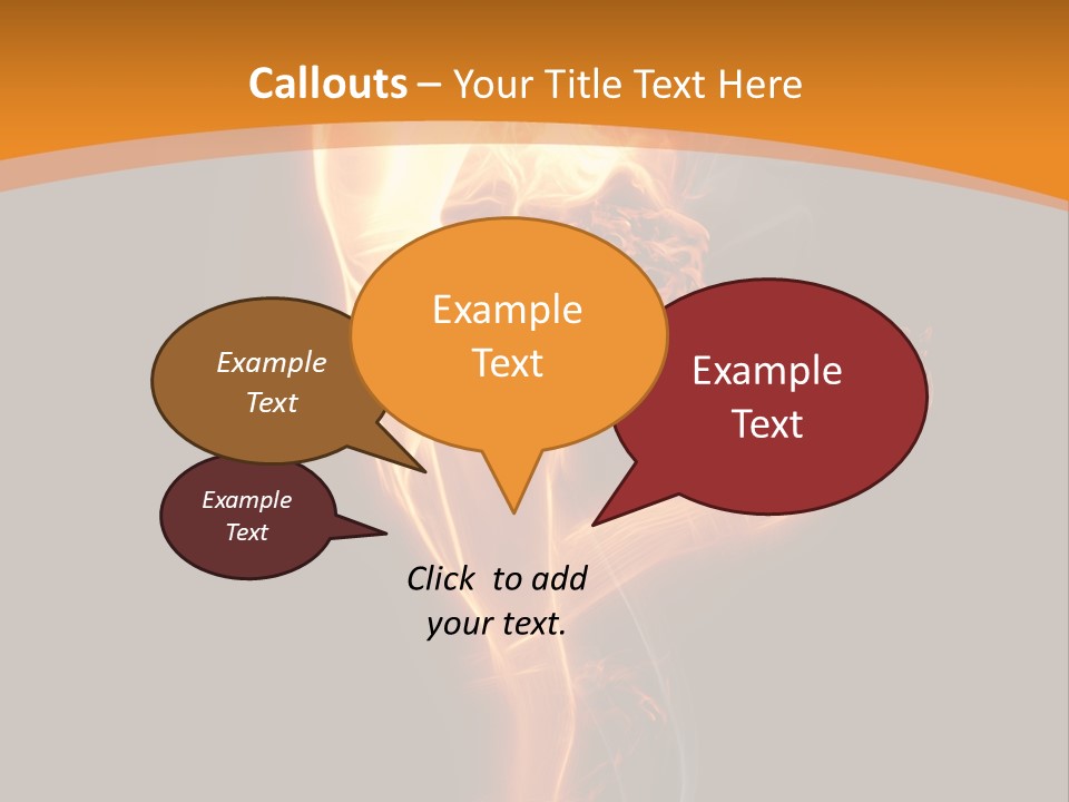Burning Person Posing PowerPoint Template