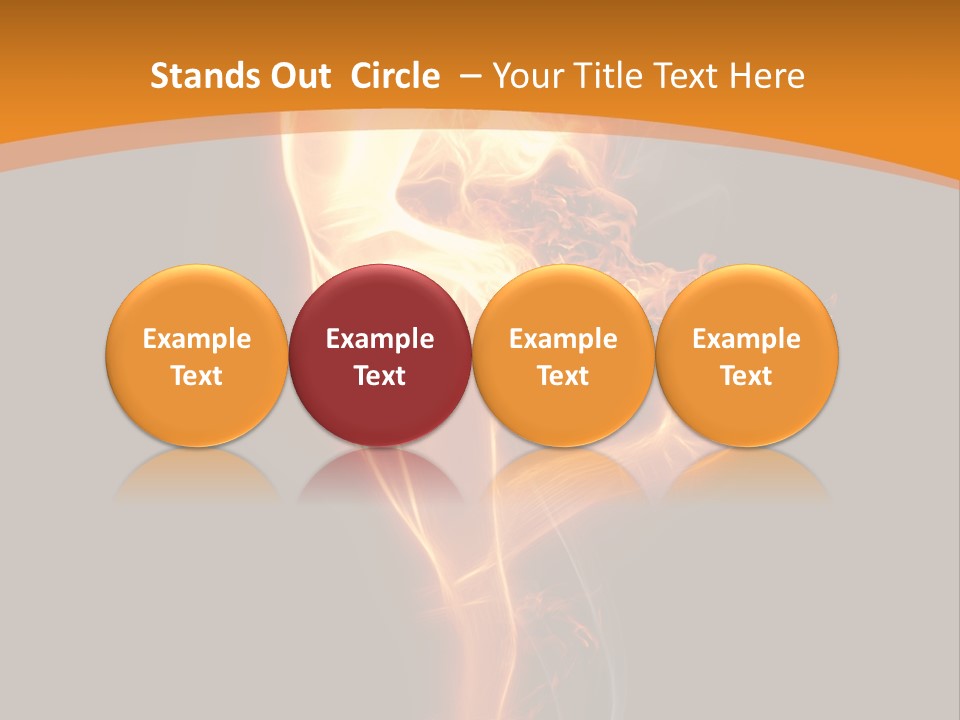 Burning Person Posing PowerPoint Template