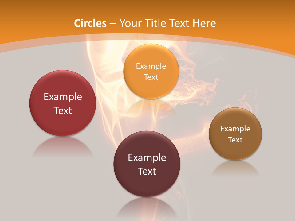 Burning Person Posing PowerPoint Template