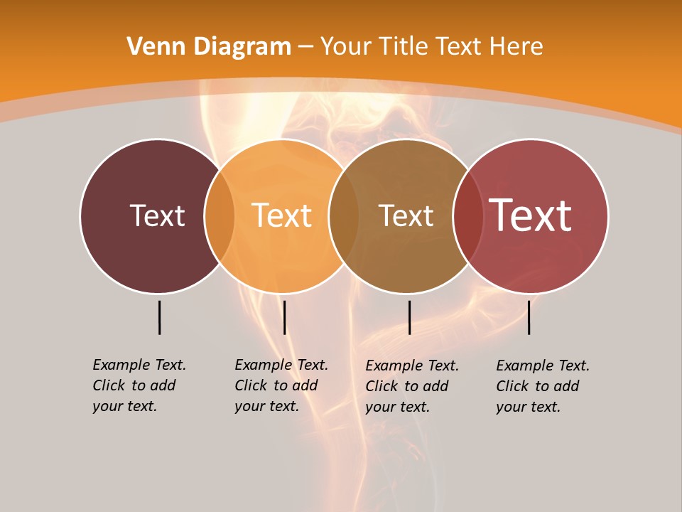 Burning Person Posing PowerPoint Template