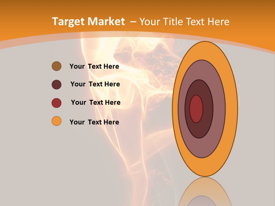 Burning Person Posing PowerPoint Template