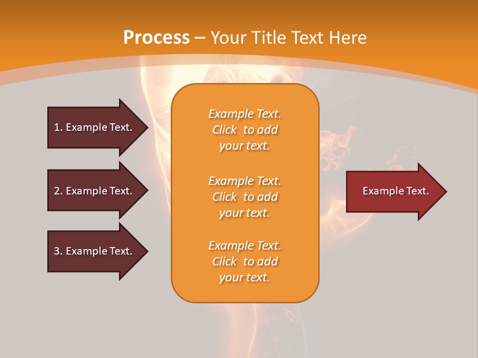 Burning Person Posing PowerPoint Template