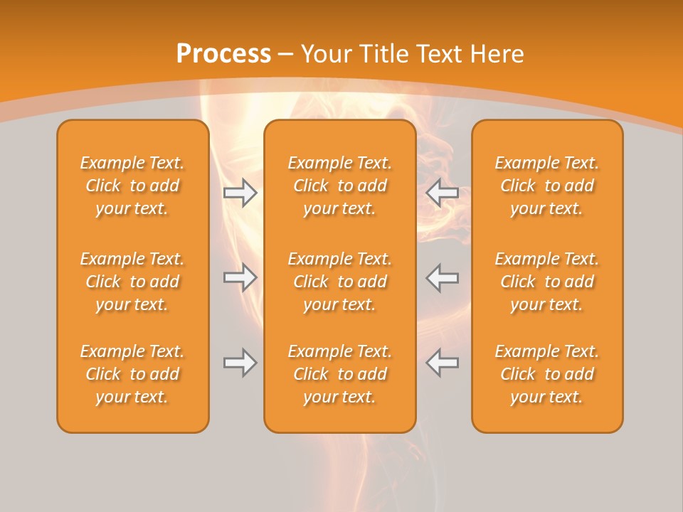 Burning Person Posing PowerPoint Template