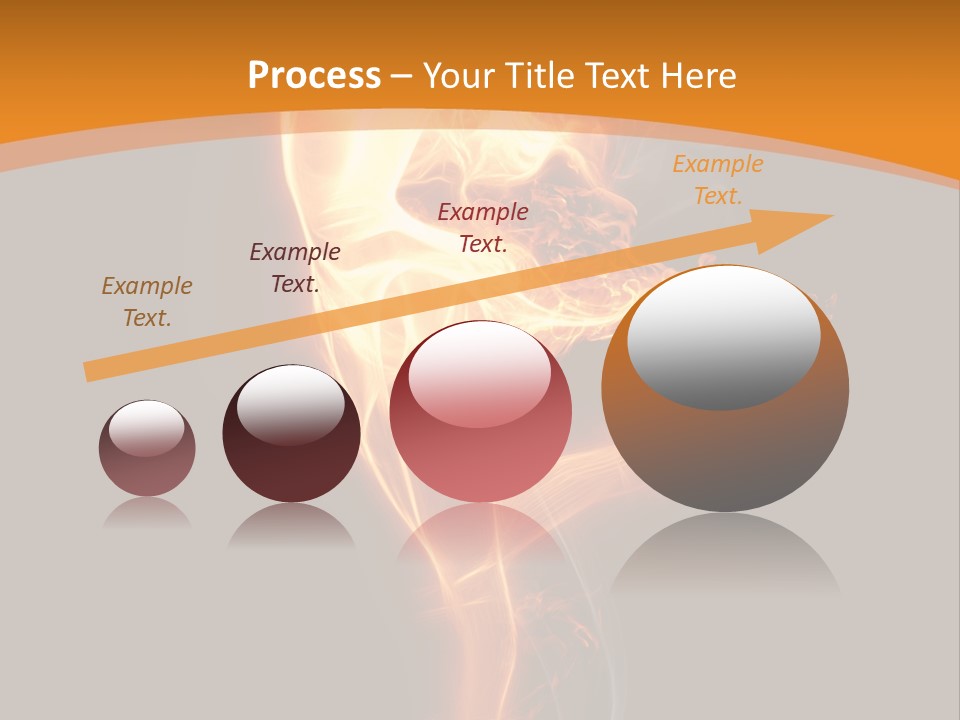 Burning Person Posing PowerPoint Template