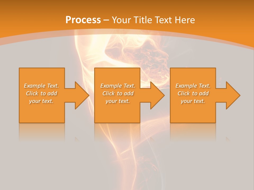 Burning Person Posing PowerPoint Template