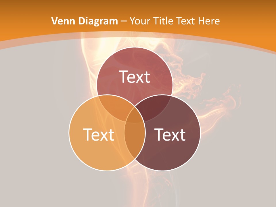 Burning Person Posing PowerPoint Template