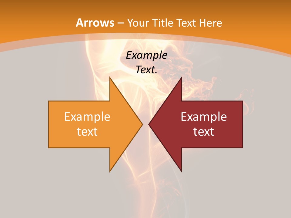 Burning Person Posing PowerPoint Template