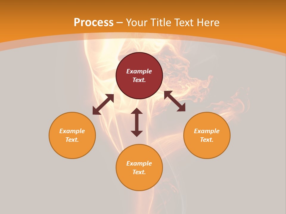 Burning Person Posing PowerPoint Template