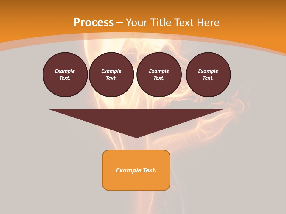 Burning Person Posing PowerPoint Template