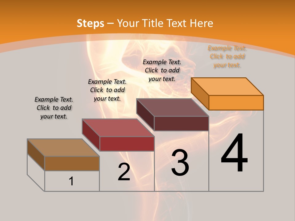 Burning Person Posing PowerPoint Template