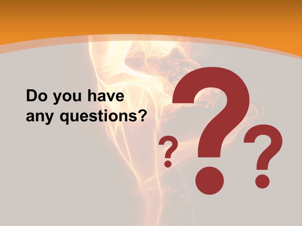 Burning Person Posing PowerPoint Template