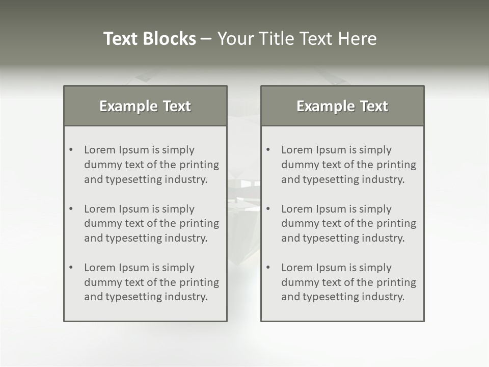 A Diamond On A White Background With A Shadow PowerPoint Template