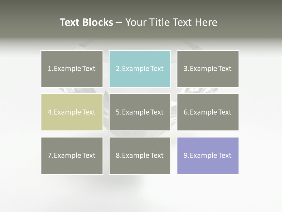 A Diamond On A White Background With A Shadow PowerPoint Template