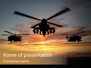 Nato Rotor Black PowerPoint Template