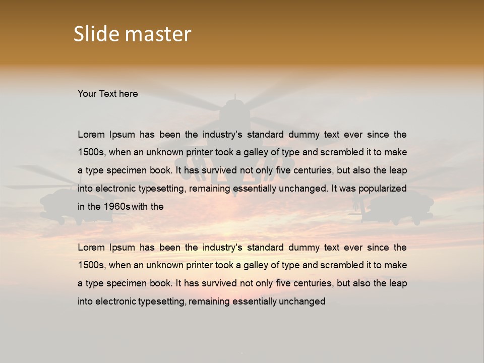 Nato Rotor Black PowerPoint Template