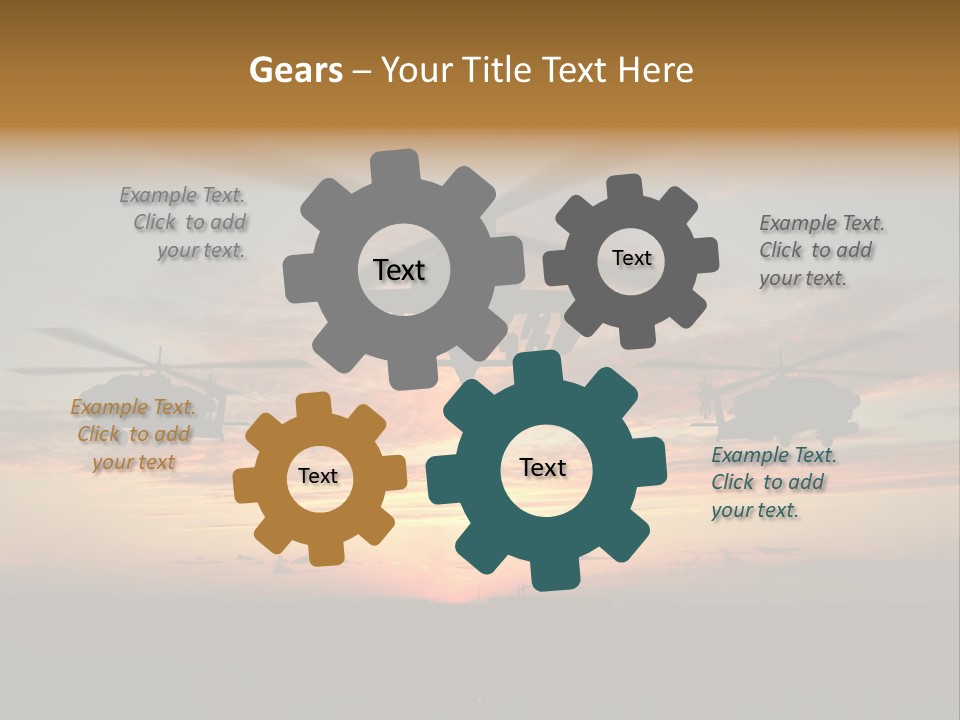 Nato Rotor Black PowerPoint Template