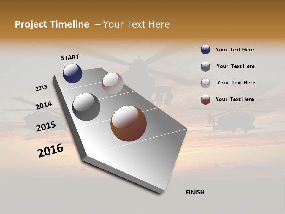 Nato Rotor Black PowerPoint Template
