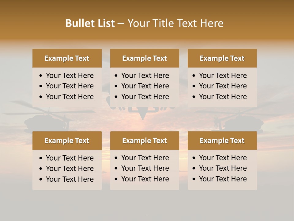 Nato Rotor Black PowerPoint Template