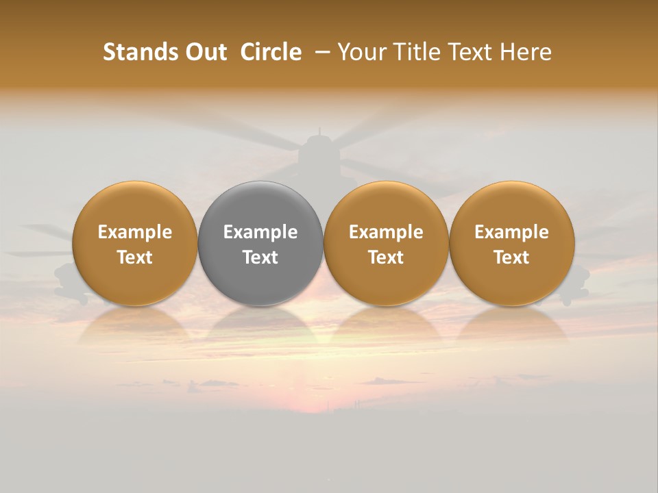 Nato Rotor Black PowerPoint Template