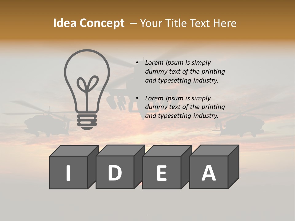 Nato Rotor Black PowerPoint Template