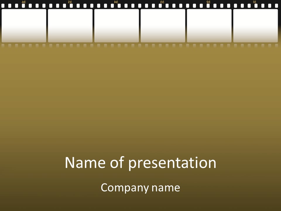 Film Numerous Photograph PowerPoint Template