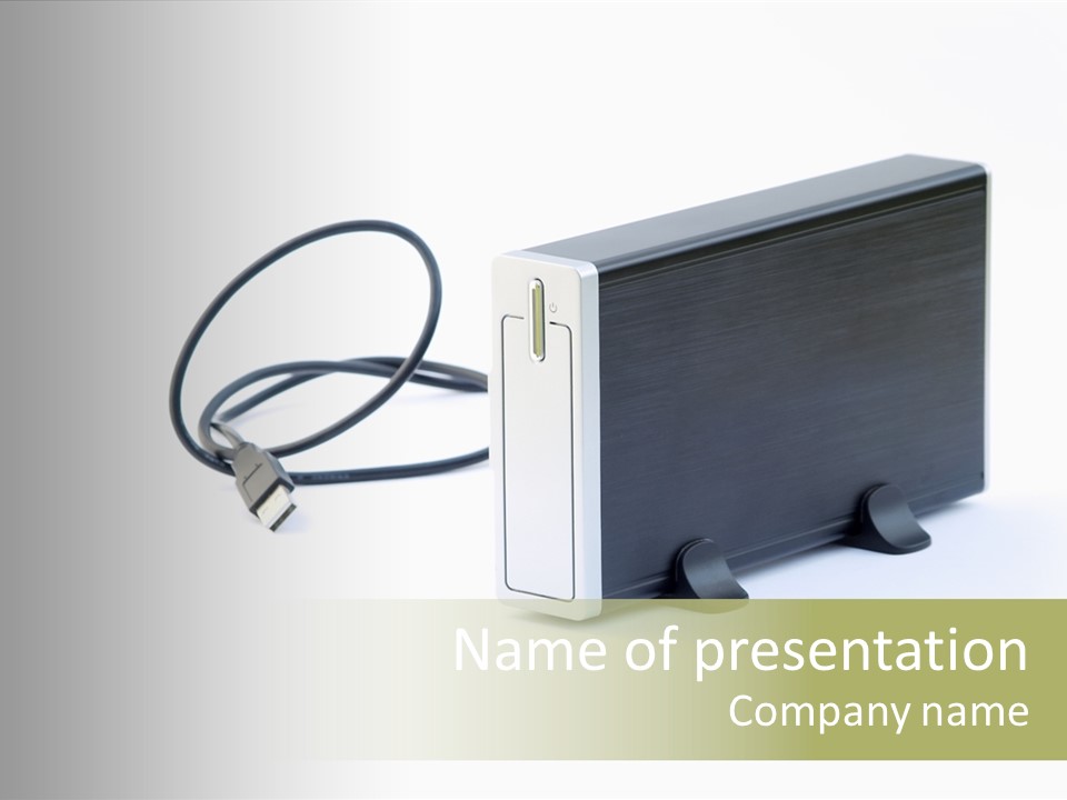 White Technology Background PowerPoint Template