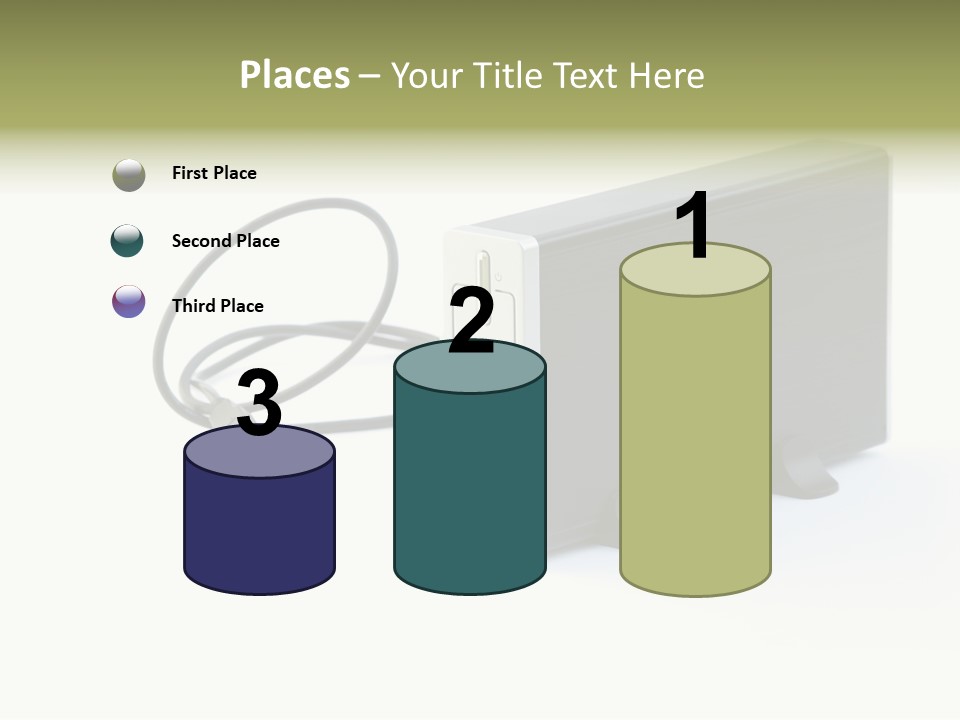 White Technology Background PowerPoint Template