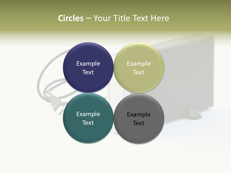 White Technology Background PowerPoint Template