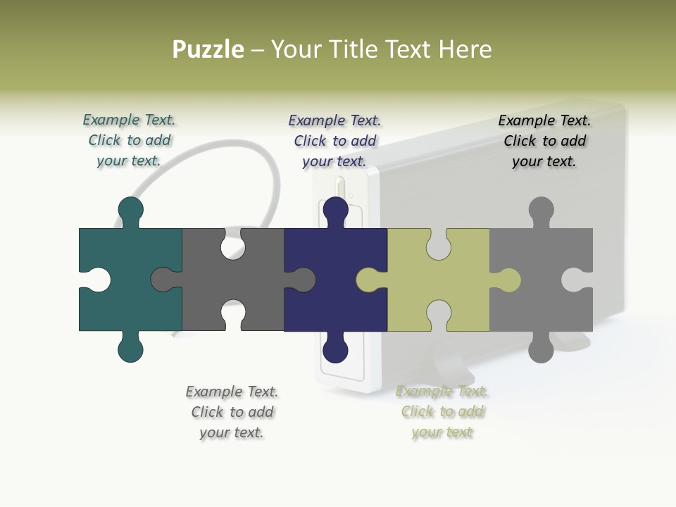 White Technology Background PowerPoint Template