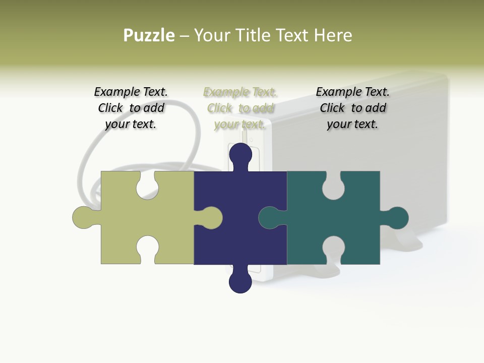 White Technology Background PowerPoint Template