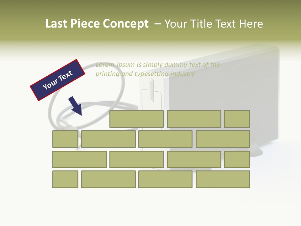 White Technology Background PowerPoint Template