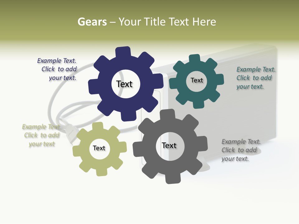 White Technology Background PowerPoint Template