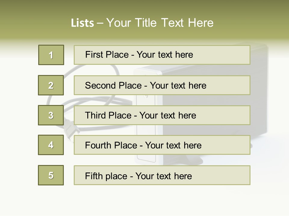 White Technology Background PowerPoint Template
