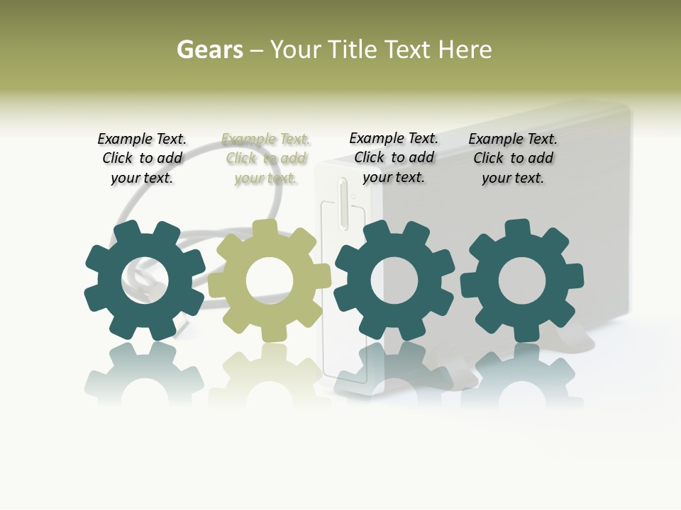 White Technology Background PowerPoint Template